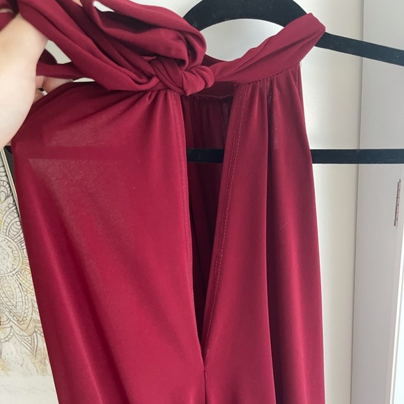 Neck tie halter blouse bodysuit. Plus size 2x - Picture 7 of 7